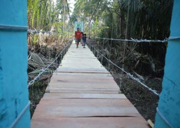 Heboh! Jembatan Gantung Tampang Muda Rampung Diperbaiki Hanya 5 Hari, Warga Kini Bisa Bernapas Lega