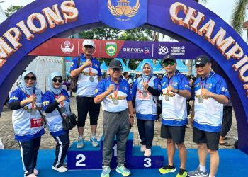 Semangat Sportivitas ASN Menggema, Sekda Lampung Utara Ikuti Korpri Run di Pembukaan Pornas Korpri XVII Palembang