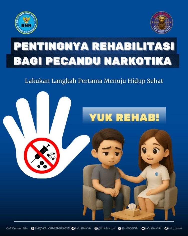 Ayo Rehabilitasi Bagi Pecandu, BNNK Lampung Selatan Tekankan Pentingnya Edukasi Bahaya Narkotika