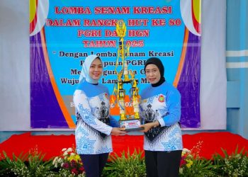 Heboh! Purnama Wulan Sari Mirza Ajak Guru Lampung Sehat, Kompak, dan Jadi Inspirator Bangsa