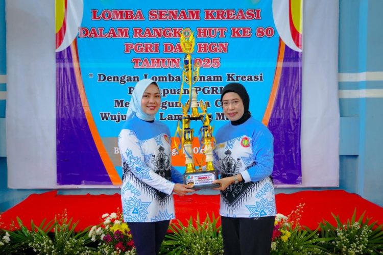 Heboh! Purnama Wulan Sari Mirza Ajak Guru Lampung Sehat, Kompak, dan Jadi Inspirator Bangsa