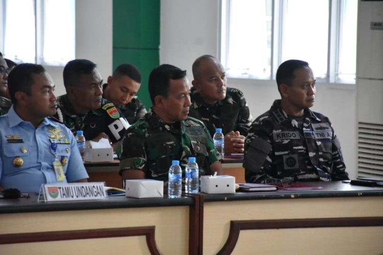 Danlanal Lampung Tegaskan Sinergi Pertahanan Daerah, Ikuti Rakor PAM Wilayah Bersama Pangdam XXI/RI