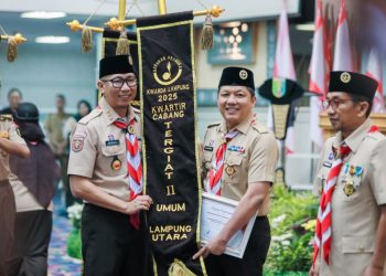Bupati Lampung Rahmat Mirzani Djausal Dorong Generasi Muda Tangguh melalui Musda Pramuka Lampung 2025