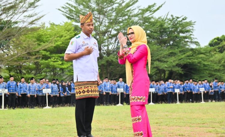 Upacara Peringatan Hari Sumpah Pemuda ke-97 di Pemkab Pesawaran: Pemuda Pemudi Bergerak, Indonesia Satu