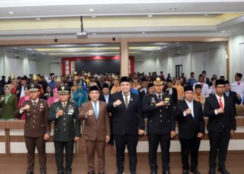 Hujan Deras Tak Surutkan Semangat, Pemkab Lampung Selatan Peringati Hari Sumpah Pemuda ke-97 dengan Upacara Penuh Makna