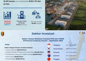 Lampung Serius Jadi Poros Ekonomi Baru Sumatera, Investasi Tembus Rp12,95 Triliun