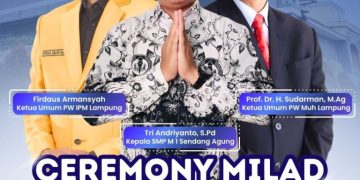 Milad ke 46 SMP Muhammadiyah 1 Sendangagung, Hadir Ketua PW Muhammadiyah Lampung Prof. Dr. Sudarman