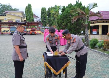Kapolres Tanggamus Pimpin Sertijab Besar-Besaran: Lima Jabatan Strategis Diganti, Dorong Penyegaran dan Profesionalisme di Jajaran Polres