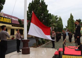 Polres Tanggamus Gelar Upacara Hari Pahlawan 2025: Wakapolres Tegaskan Pentingnya Semangat Juang di Era Modern