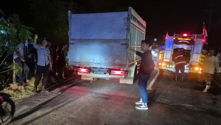 Truk Tangki Bermuatan CPO Terbakar di Jalur Lintas Barat Tanggamus, Begini Kronologinya