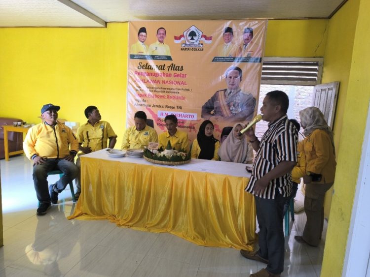 DPD Partai Golkar Pringsewu Gelar Syukuran Besar Usai Soeharto Resmi Dianugerahi Gelar Pahlawan Nasional