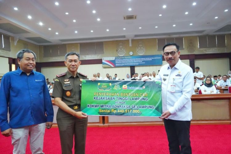 Lampung Perkuat Koperasi Desa, Kejati dan PT Bukit Asam Salurkan CSR untuk Dorong Ekonomi Lokal