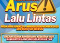Satlantas Lampung Selatan Berlakukan Rekayasa Arus Lalu Lintas Jelang HUT Ke-69, Simak Jalur Alternatifnya