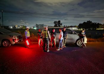 Polres Lampung Selatan Bubarkan Balap Liar di Jalur 2 Sabah Balau, Kasat Lantas: “Hentikan, Risikonya Sangat Besar”