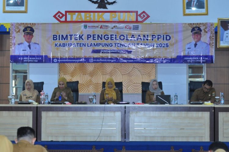 Lampung Tengah Perkuat Keterbukaan Informasi Publik Lewat Bimtek PPID