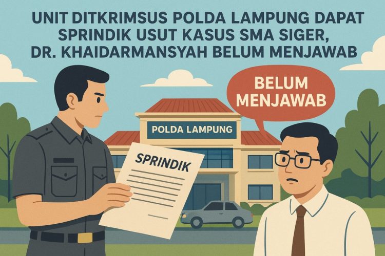 Sprindik Terbit! Misteri Kasus SMA Siger Makin Panas, Yayasan Siger Prakarsa Bunda Belum Beri Jawaban