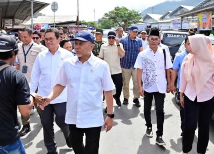 Menko Pangan dan Mendag RI Tinjau Stabilitas Harga di Pasar Kalianda