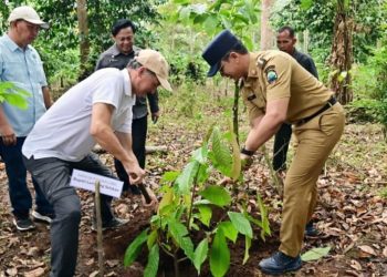Zulkifli Hasan Tegaskan Lindungi Gunung Rajabasa, Petani Lampung Selatan Dapat 3.000 Bibit Kopi dan Kakao