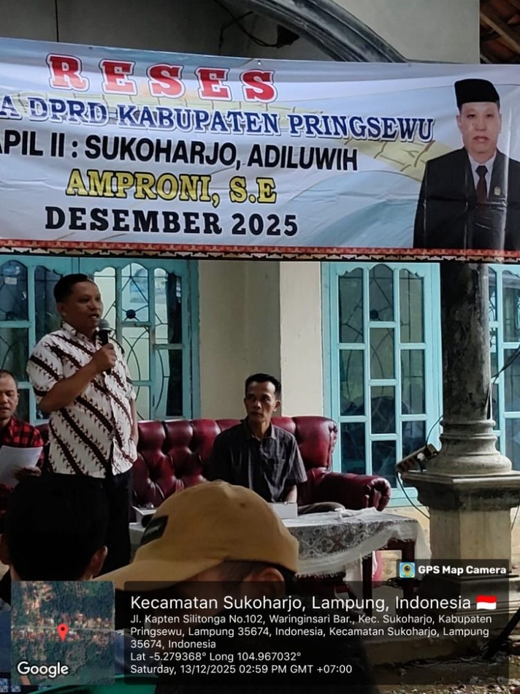 Reses DPRD Pringsewu Tampung Aspirasi Warga Waringinsari Barat
