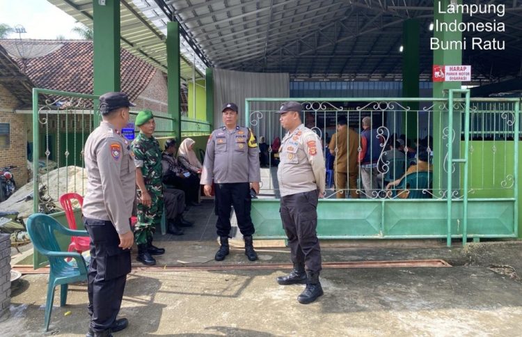 Pilkakon PAW Lima Pekon Pringsewu Dikawal Ketat Polisi