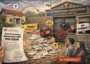 Surat Permohonan Rekomendasi KBM SMA Siger ke Disdikbud Tak Berbalas? Ini Faktanya