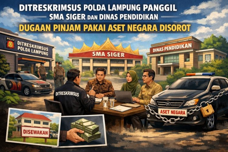 Ditreskrimsus Polda Lampung Panggil SMA Siger dan Dinas Pendidikan, Dugaan Pinjam Pakai Aset Negara Disorot