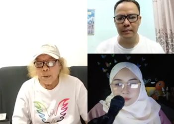 Dua Penyair Satu Komal, Live TikTok Lancar Meski Hujan