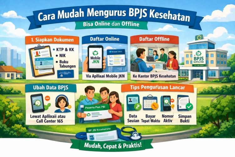 Cara Mudah Mengurus BPJS Kesehatan, Bisa Online dan Offline