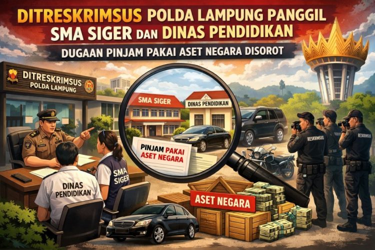 Ditreskrimsus Polda Lampung Panggil SMA Siger dan Dinas Pendidikan, Dugaan Pinjam Pakai Aset Negara Disorot