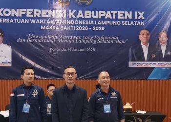 Musyawarah Mufakat, Edwin Apriandi Pimpin PWI Lampung Selatan Tiga Tahun ke Depan