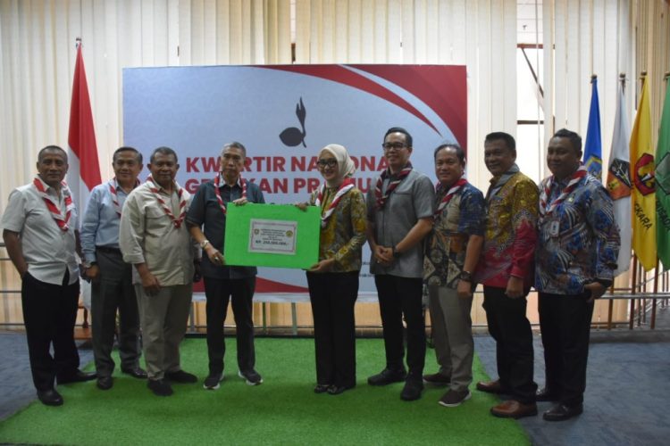 Peduli Sesama, Pramuka Lampung Kirim Dana Kemanusiaan ke Kwarnas