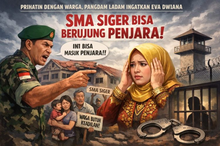 Prihatin dengan Warga, Pangdam Ladam Ingatkan Eva Dwiana: SMA Siger Bisa Berujung Penjara
