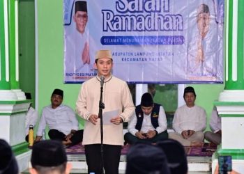 Bantuan Rumah Ibadah Warnai Safari Ramadan Pemkab di Masjid Nurul Hidayah Natar