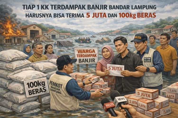 Dana Tak Terduga Pemkot Bandar Lampung Disorot Usai Bantuan Banjir Dinilai Minim