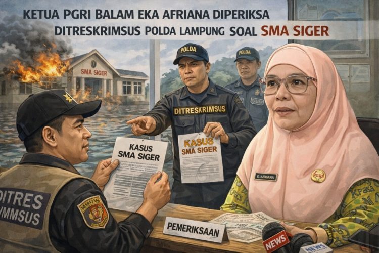 Polda Lampung Dalami Dugaan Sekolah Tanpa Izin, Ketua PGRI Balam Ikut Diperiksa