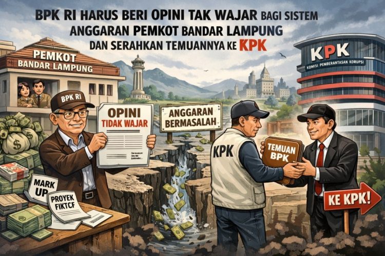 Sistem Anggaran Pemkot Bandar Lampung Dipertanyakan, BPK Diminta Serahkan Temuan ke KPK