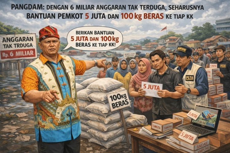 Bantuan Korban Banjir Rp1 Juta dan 10 Kg Beras Dikritik, Ini Perhitungan Panglima Laskar Muda Lampung