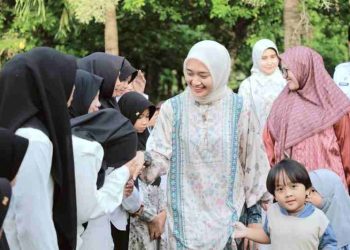 Safari Ramadan Wagub Lampung Jihan Nurlela Bersama 150 Anak Panti di Agropark PKK