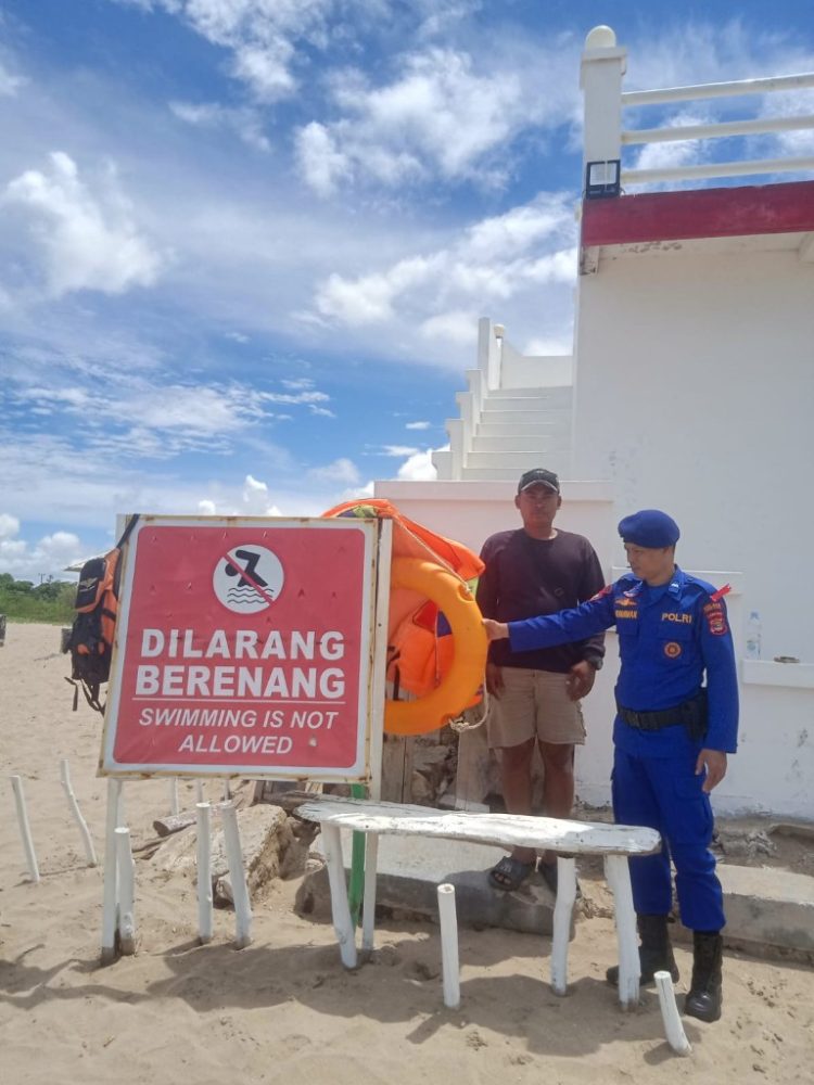 Arus Laut Berbahaya Mengintai, Polisi Perketat Pengawasan di Pantai