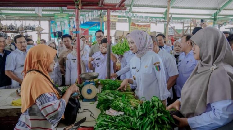 Wagub Lampung Turun ke Pasar, Pastikan Harga Sembako Tetap Stabil