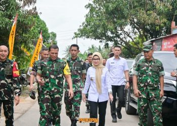 Bupati Pesawaran Dampingi Wasev TMMD ke-127 oleh Brigjen TNI Bambang Hadi Suseno