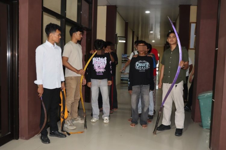 Delapan Remaja Terlibat Tawuran di Pringsewu, Polisi Sita Klewang 1,6 Meter
