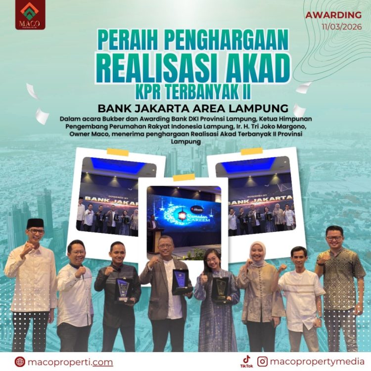 Maco Properti Diapresiasi Bank Jakarta atas Realisasi Akad KPR di Lampung