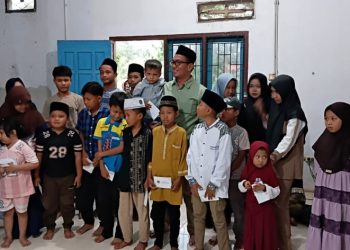 Wujud Kepedulian, PT Sarana Global Quarry Gelar Bukber dan Santunan