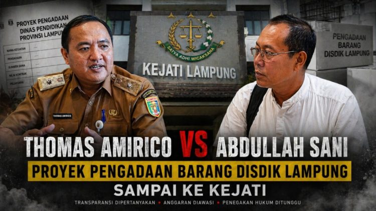 Abdullah Sani Laporkan Dugaan Penyimpangan Pengadaan Disdik Lampung