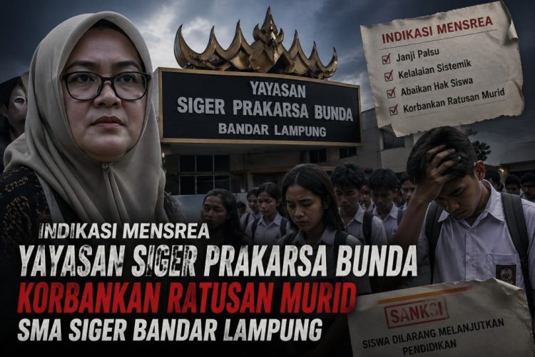 Ketika Dugaan Mens Rea Mengemuka, Nasib Siswa SMA Siger Dipertanyakan
