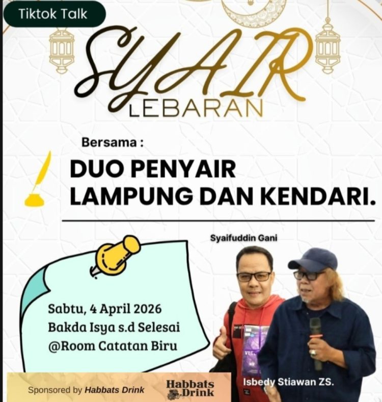 Puisi Masuk Dunia Digital, Isbedy dan Syaifuddin Hadir di TikTok Talk Malam Ini