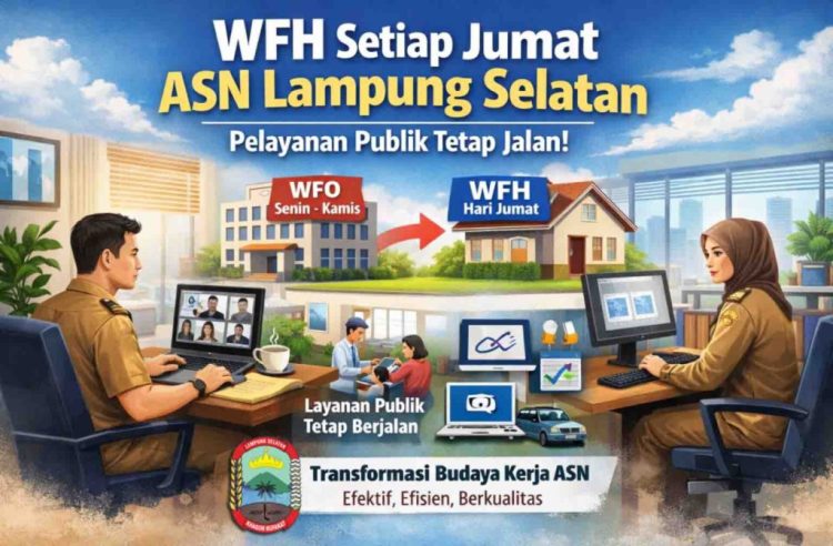 Mulai April 2026, ASN Lampung Selatan WFH Setiap Jumat