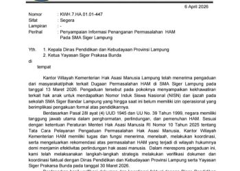 Hak Siswa Terancam, Kemenham Lampung Soroti Masalah NISN dan Ijazah SMA Siger