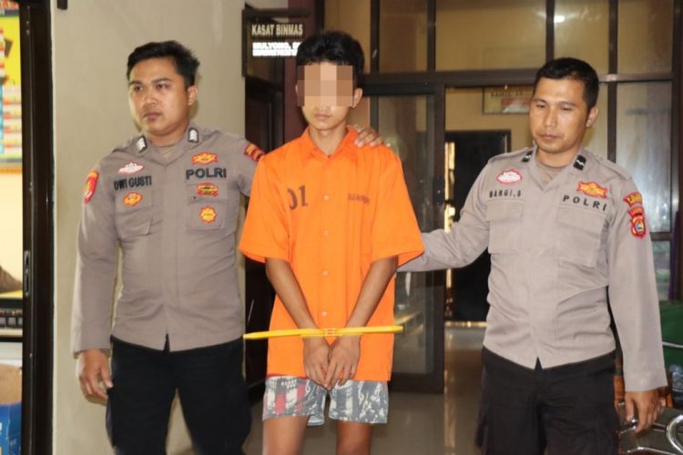 Satreskrim Polres Pringsewu Tangkap Terduga Pelaku Kekerasan Anak